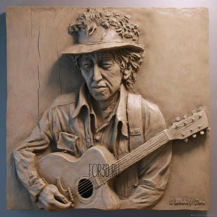 Bob Dylan 1 stl model for CNC